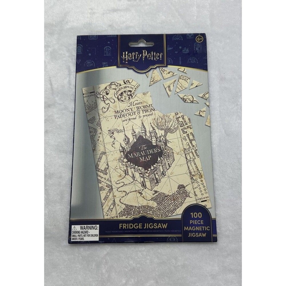 Harry Potter Marauder’s Map Magnetic Fridge Jigsaw Puzzle 100 Pieces